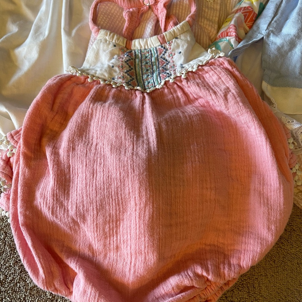 Assorted Baby Dresses and Rompers 5 total items - Picture 2 of 16